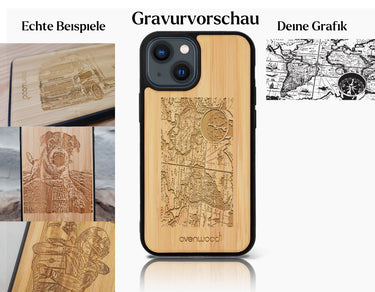 INDIVIDUELL iPhone 14 Bambus-Kunststoff